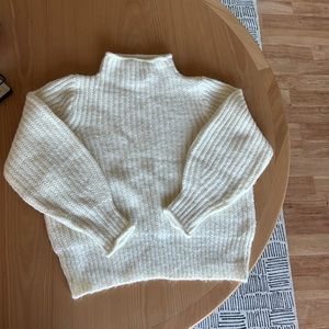 Madewell Cream Mockneck Sweater